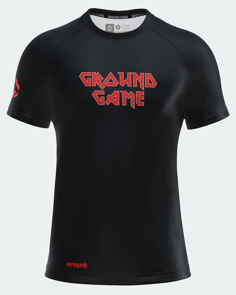 GroundGame inferno RASHGUARD-BLACK